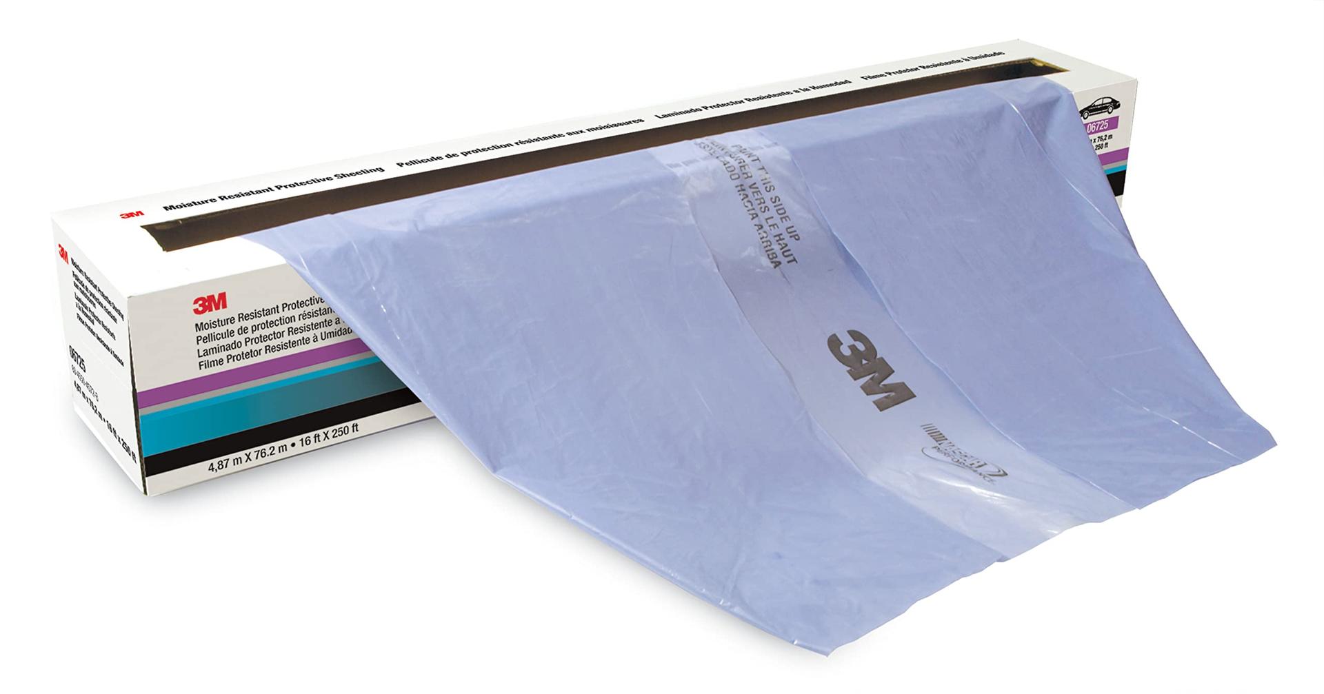 3M 06725 Moisture Resistant Protective Sheeting, 16 feet x 250 feet - High quality product image showing 3M 06725 Moisture Resistant Protective Sheeting, 16 feet x 250 feet details and features