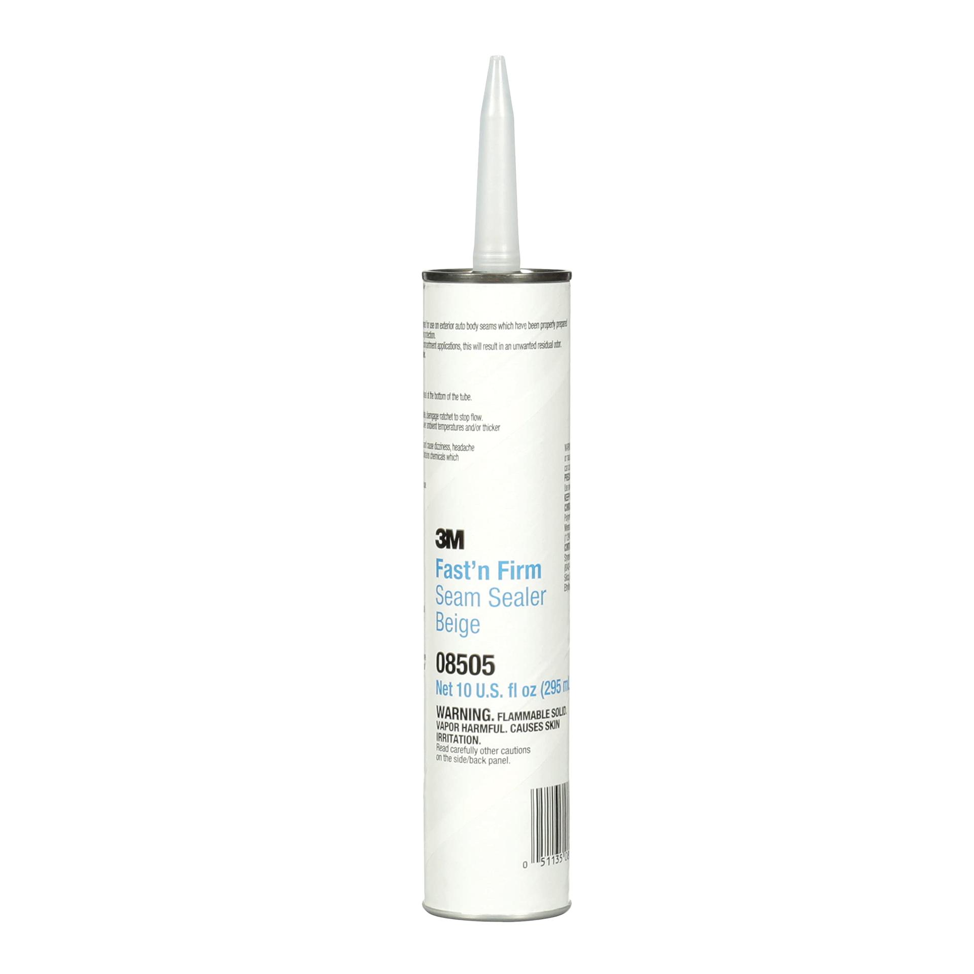 3M 08505 Fast N Firm Seam Sealer, Fast Setting, Paintable In 45 Minutes, 1/10 gal/10 fl oz Cartridge - High quality product image showing 3M 08505 Fast N Firm Seam Sealer, Fast Setting, Paintable In 45 Minutes, 1/10 gal/10 fl oz Cartridge details and features