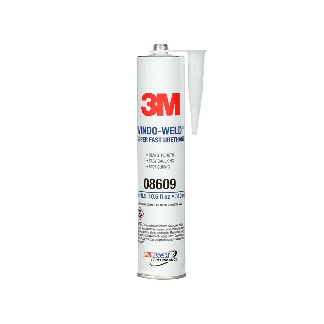 3M 08609 Window Glass Adhesive; Windo-Weld; Used For Bonding Replacement Auto Glass To Car Bodies; Polyurethane; 10.5 Ounce Cartridge; Paste - High quality product image showing 3M 08609 Window Glass Adhesive; Windo-Weld; Used For Bonding Replacement Auto Glass To Car Bodies; Polyurethane; 10.5 Ounce Cartridge; Paste details and features