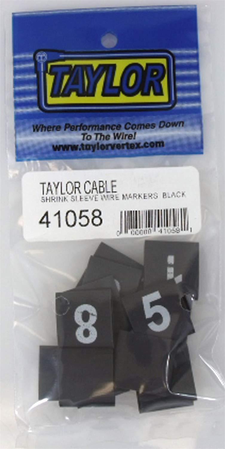 TAYLOR 41058 Shrink Sleeve Wire Marker, Black