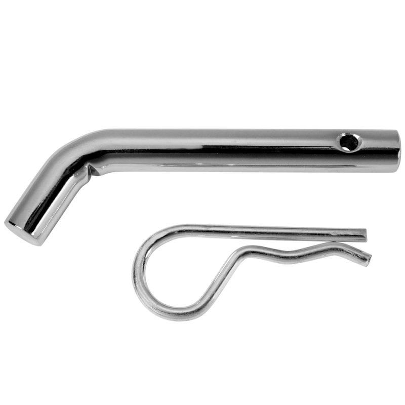 TRIMAX SP125 Trailer Hitch Pin; Bent Pin; 1/2 Inch Diameter; Use With Class I/ II Hitches; With Clip; Chrome; Steel; Single - High quality product image showing TRIMAX SP125 Trailer Hitch Pin; Bent Pin; 1/2 Inch Diameter; Use With Class I/ II Hitches; With Clip; Chrome; Steel; Single details and features