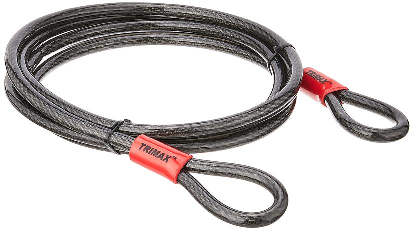 TRIMAX TDL1212 Trimaflex Dual Loop Multi-Use Cable (12 ft Long x 12mm), Steel