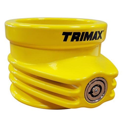 TRIMAX TFW60 Ultra Tough Alloy 5th Wheel King Pin Lock (New Improved Version), Yellow