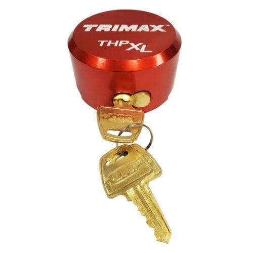 TRIMAX THPXLALRD RED ALUMINUM HOCKEY PUCKFT INTERNAL, Used For Gates/ Trucks And Heavy Duty Security Hasps; Key Type; 3/8 Inch Shackle Diameter; 2-7/8 Inch Diameter Lock Body; Red; Aluminum; With 3 Keys - High quality product image showing TRIMAX THPXLALRD RED ALUMINUM HOCKEY PUCKFT INTERNAL, Used For Gates/ Trucks And Heavy Duty Security Hasps; Key Type; 3/8 Inch Shackle Diameter; 2-7/8 Inch Diameter Lock Body; Red; Aluminum; With 3 Keys details and features