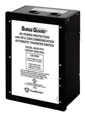 SOUTHWIRE 40350RVC3 50AMP SURGE GUARD AUTOMATIC TRANSFE, RVC Compatible With Full RV Power Protection; 120/ 240 Volts; 50 Amp; 60 Hz - High quality product image showing SOUTHWIRE 40350RVC3 50AMP SURGE GUARD AUTOMATIC TRANSFE, RVC Compatible With Full RV Power Protection; 120/ 240 Volts; 50 Amp; 60 Hz details and features