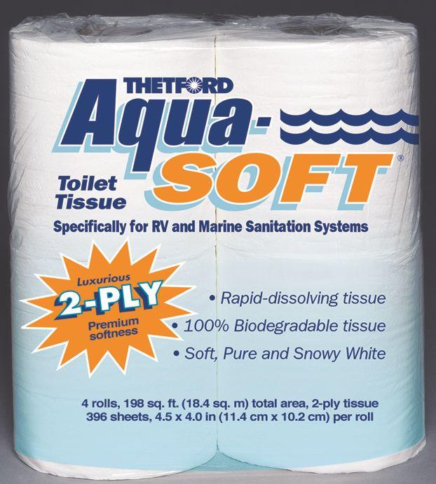 THETFORD 03300 Aqua-Soft 2-Ply RV Toilet Papers (Case of 12)