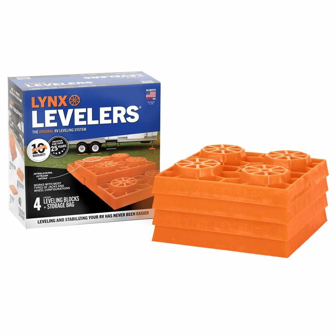 TRI-LYNX 00016 Lynx Levelers - 4 Pack, Orange - The Twister Group product