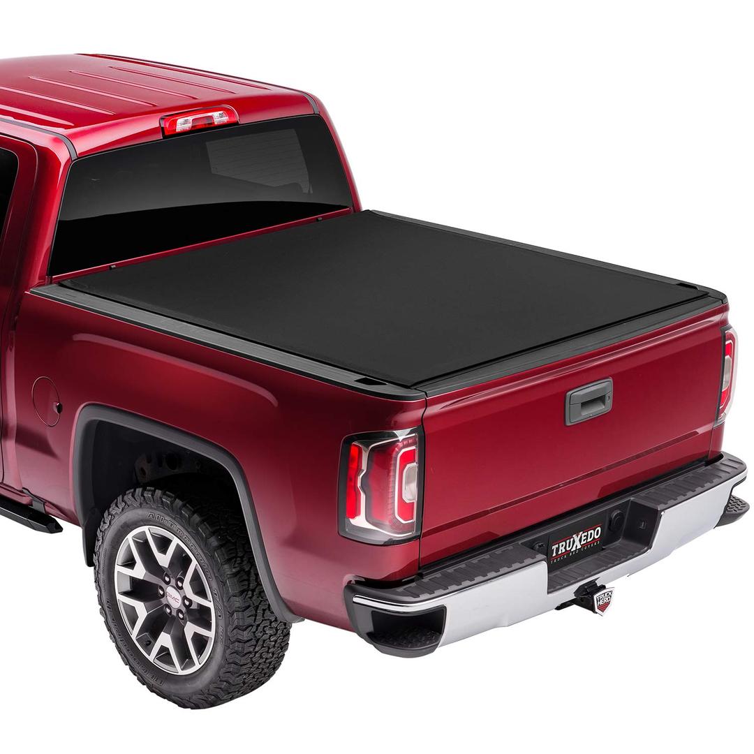 TRUXEDO 1571816 Tonneau Cover; Sentry CT; Hard Roll-Up; Non Lockable; Black Matte; Woven Fabric Over Black Aluminum Slats - The Twister Group Tools product