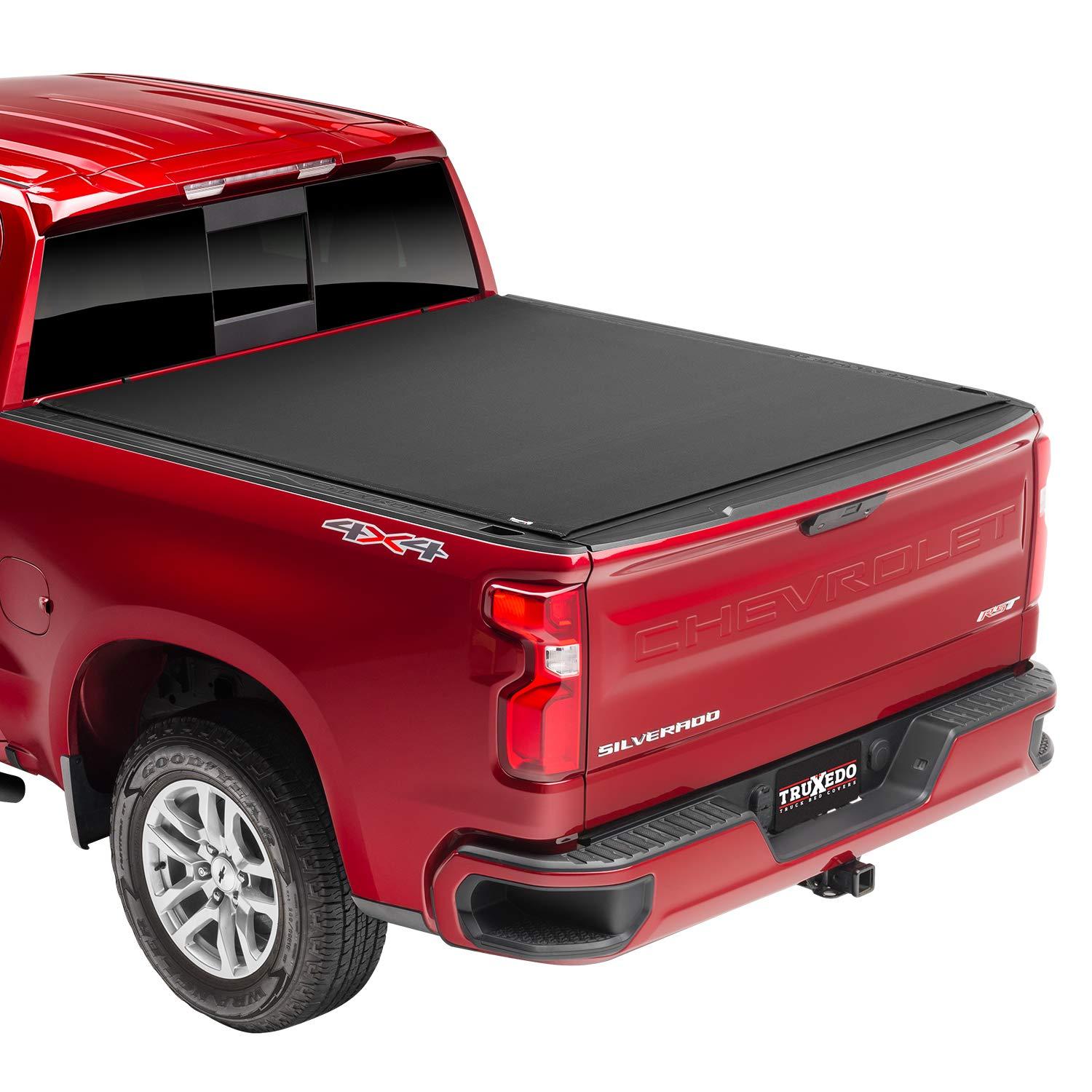 TRUXEDO 1572616 Truck Bed Tonneau Cover Fits 2019 - 2024 Chevy/GMC Silverado/Sierra, works w/ MultiPro/Flex tailgate 6FT 7 INCH Bed (79.4 INCH) - High quality product image showing TRUXEDO 1572616 Truck Bed Tonneau Cover Fits 2019 - 2024 Chevy/GMC Silverado/Sierra, works w/ MultiPro/Flex tailgate 6FT 7 INCH Bed (79.4 INCH) details and features