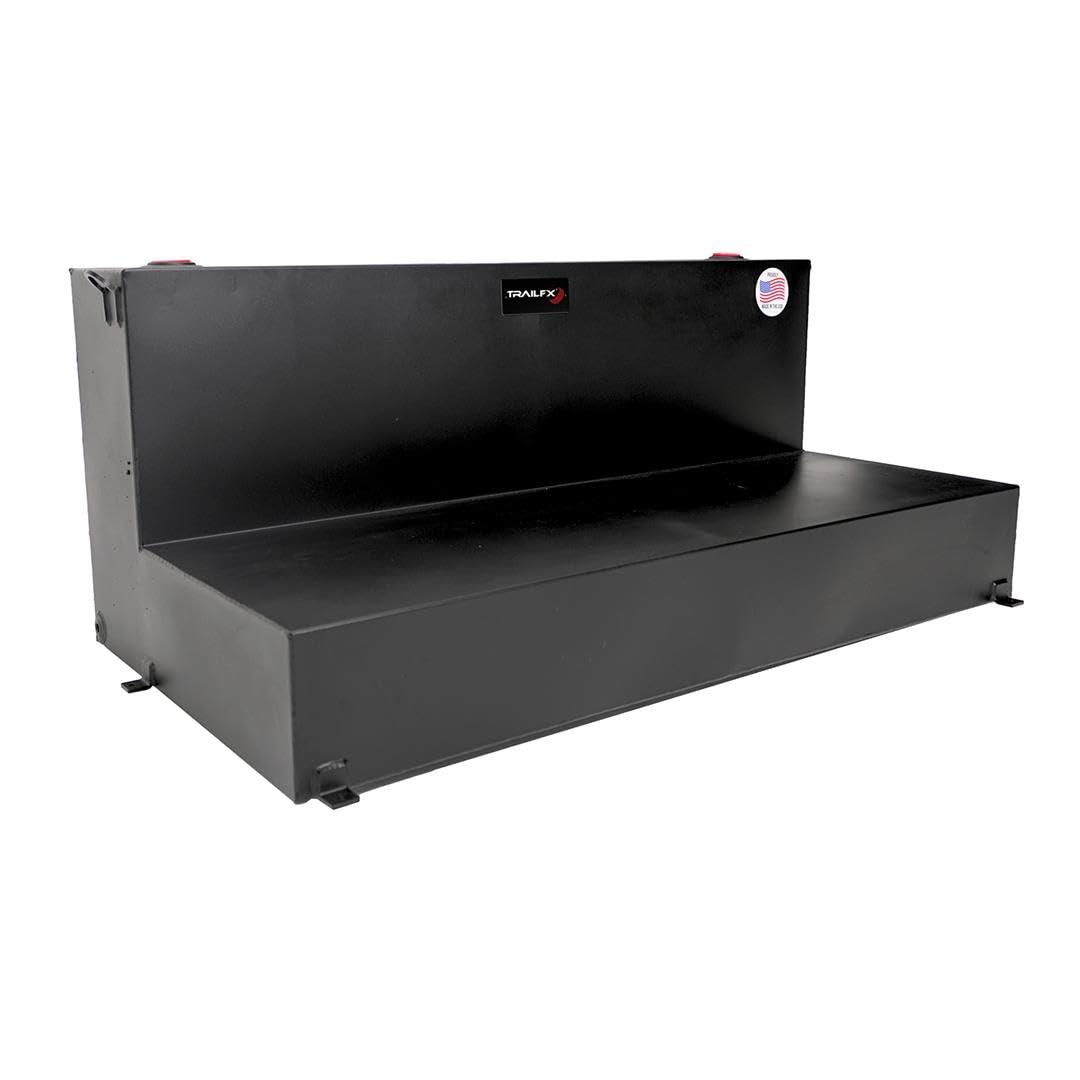 TRAILFX 21110SB 100 Gallon L Shaped Matte Black Steel Liquid Transfer Tank - The Twister Group Tools product