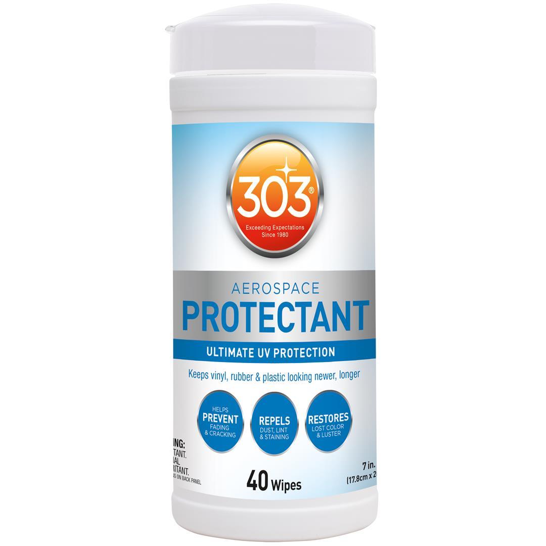 303 30321 Aerospace Protectant Wipes UV Protection Repels Dust, Dirt, & Staining Smooth Matte Finish Restores Like-New Appearance 40 Count - High quality product image showing 303 30321 Aerospace Protectant Wipes UV Protection Repels Dust, Dirt, & Staining Smooth Matte Finish Restores Like-New Appearance 40 Count details and features