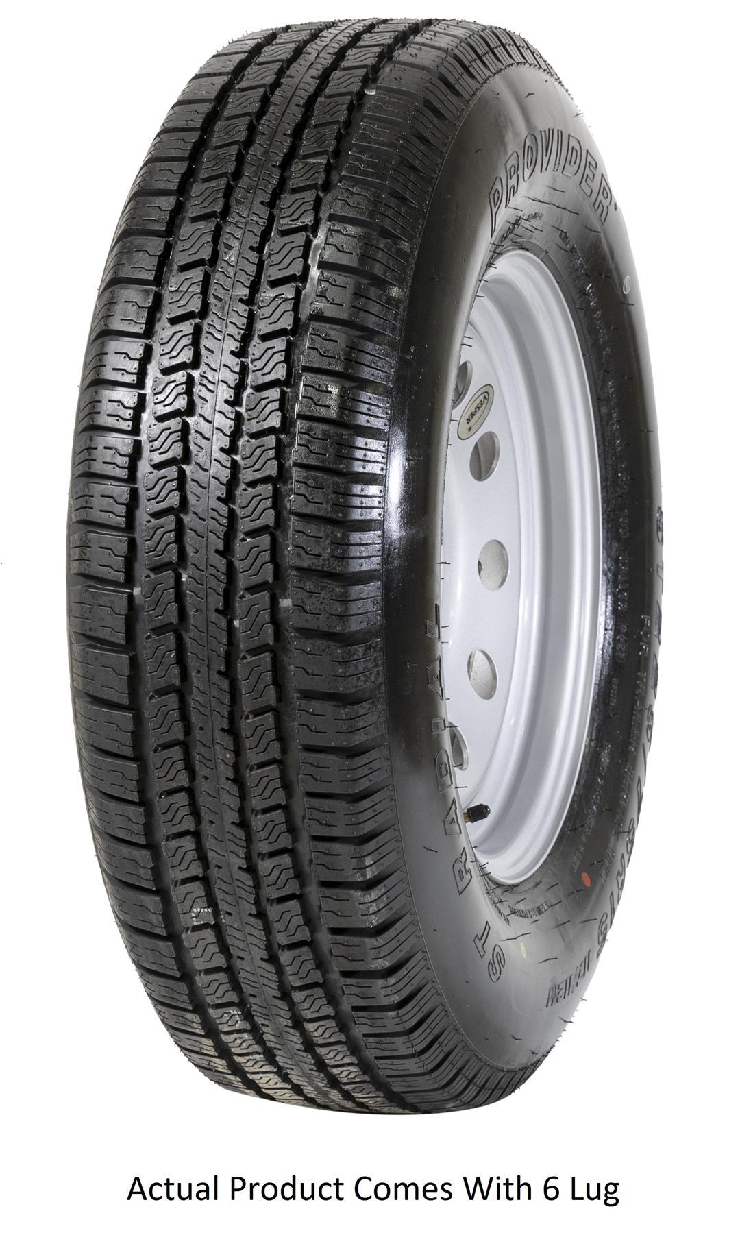 TASKMASTER A225R645SM ST225/75R15 10 PLY PROVIDER ON 15X6 - High quality product image showing TASKMASTER A225R645SM ST225/75R15 10 PLY PROVIDER ON 15X6 details and features