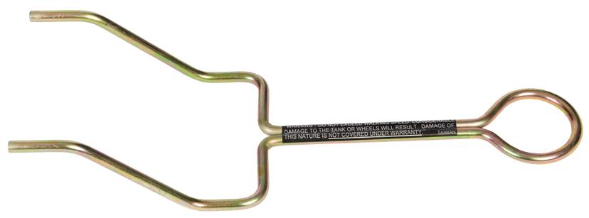 TOTE-N-STOR 25644 Towing Bracket for Portable Waste Transport, Yellow