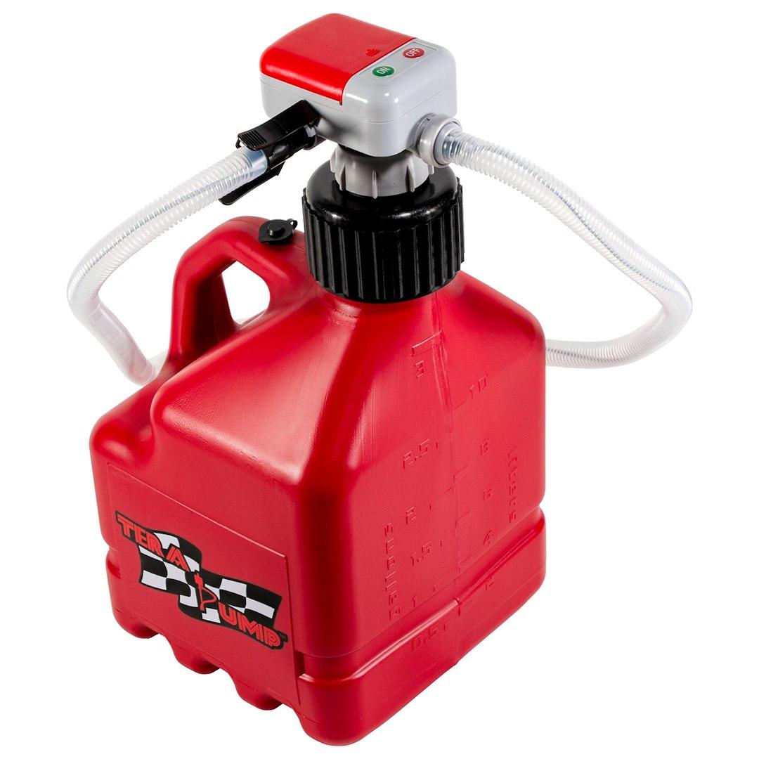 TERA PUMP 20157 TRJ3XLR - 3 GALLON JUG PUMP COMBO, Works With 3 Gallon Racing Jug; Use For Racing Fuel; 2.3 Gallons Per Minute; Battery Operated - The Twister Group Tools product