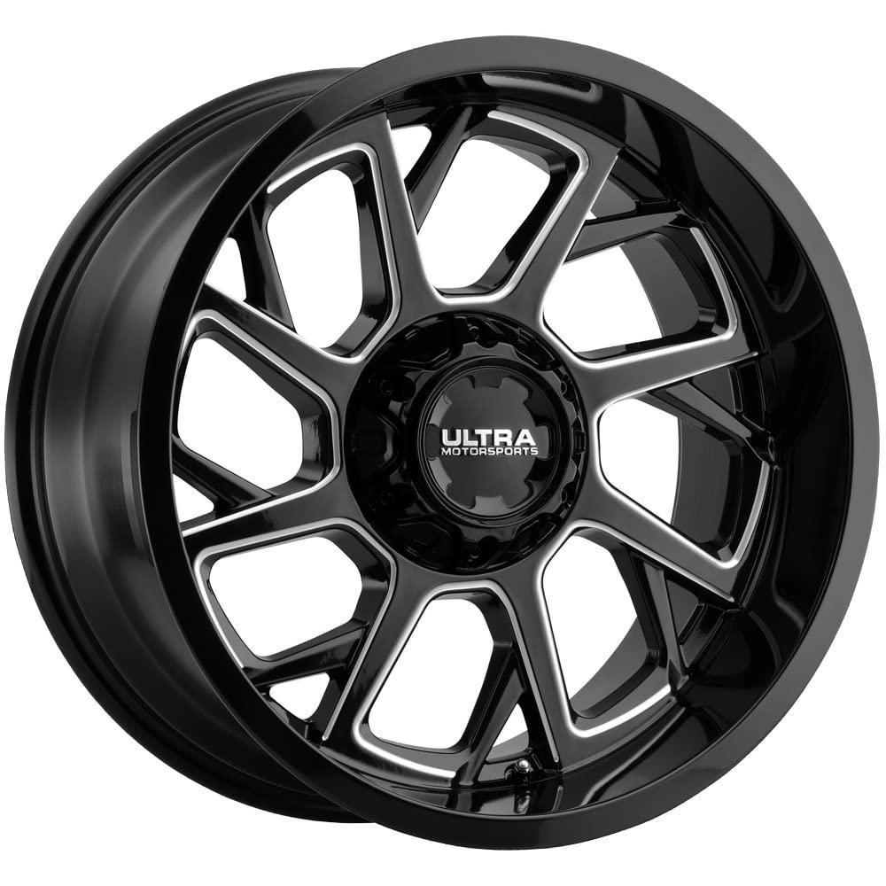 ULTRA 120-2905BM12 120 Patriot 20x9 5x5 INCH/5x5.5 INCH -12mm Black/Milled Wheel Rim 20 INCH Inch - High quality product image showing ULTRA 120-2905BM12 120 Patriot 20x9 5x5 INCH/5x5.5 INCH -12mm Black/Milled Wheel Rim 20 INCH Inch details and features