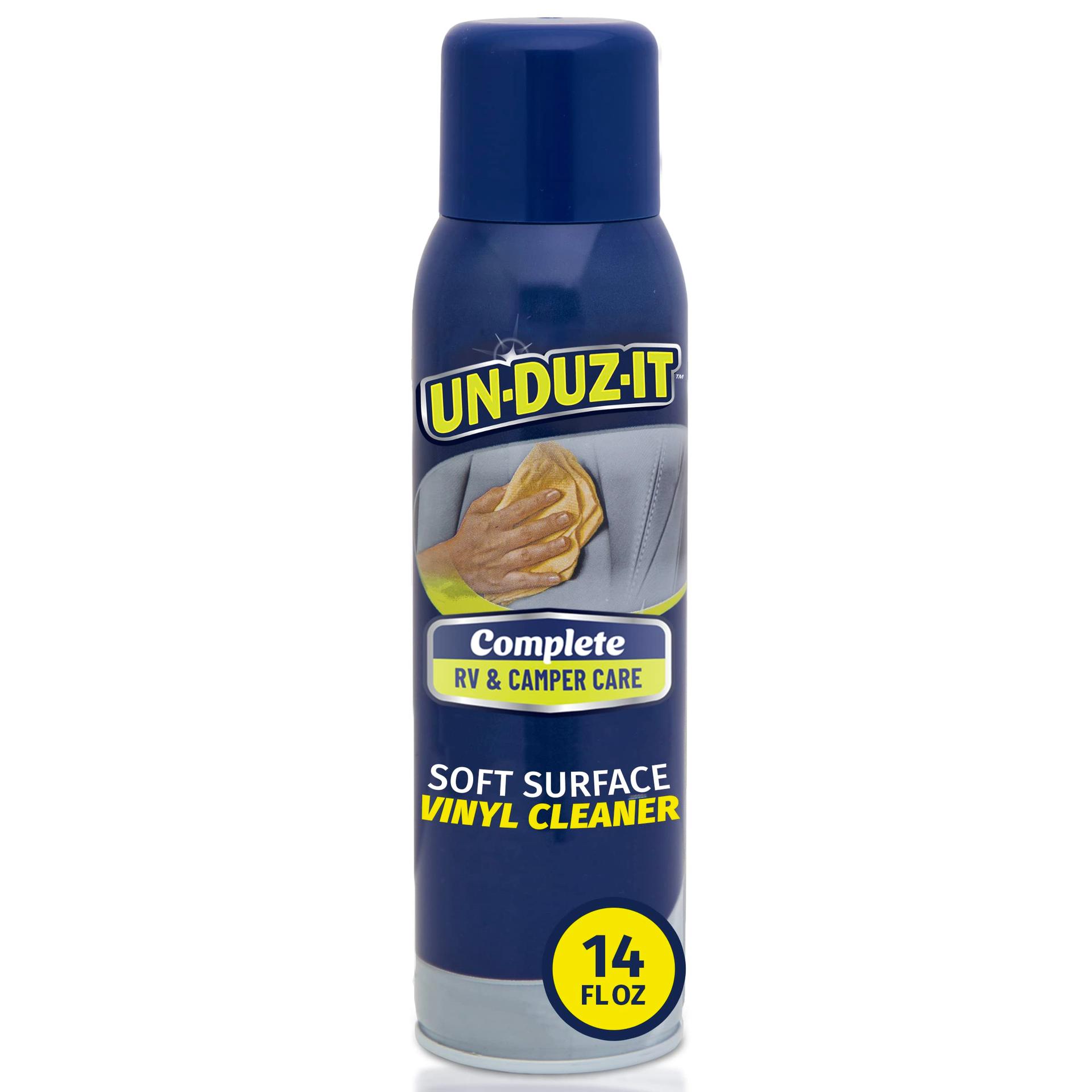 UNDUZIT 126880 RV Soft Surface and Vinyl Cleaner, Multi-Surface Cleaner and Stain Remover for RVs and Campers, 14 oz Spray Can - High quality product image showing UNDUZIT 126880 RV Soft Surface and Vinyl Cleaner, Multi-Surface Cleaner and Stain Remover for RVs and Campers, 14 oz Spray Can details and features