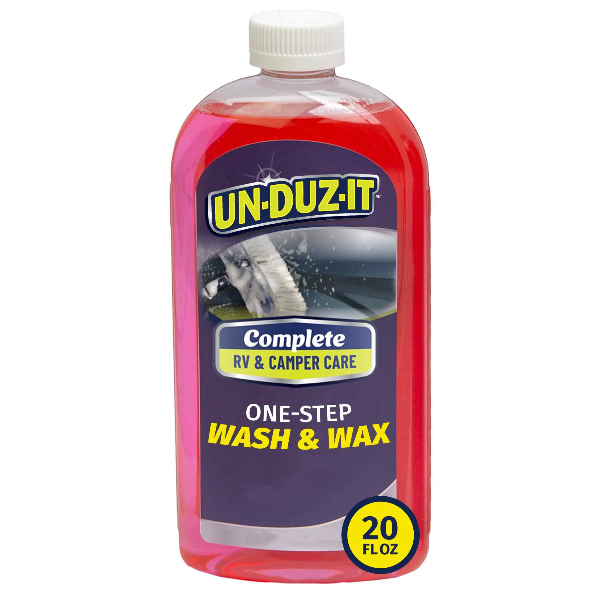 UNDUZIT 126882 One-Step RV Wash and Wax With Ceramic Protection, Concentrated Car Wash and Wax for RVs and Campers, 20 fl oz Bottle - High quality product image showing UNDUZIT 126882 One-Step RV Wash and Wax With Ceramic Protection, Concentrated Car Wash and Wax for RVs and Campers, 20 fl oz Bottle details and features