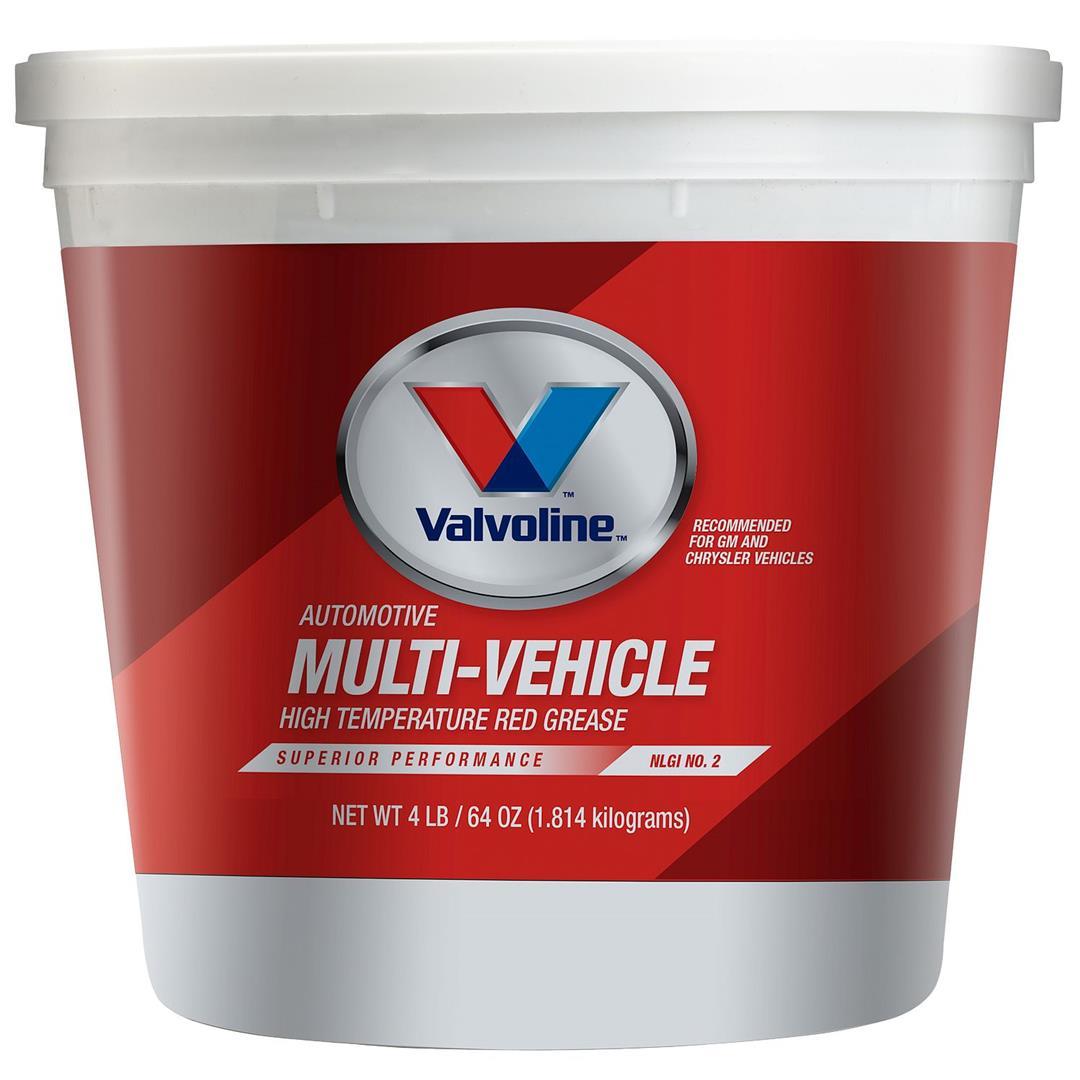 VALVOLINE 616 Multi-Vehicle High Temperature Red Grease 4 LB Tub - High quality product image showing VALVOLINE 616 Multi-Vehicle High Temperature Red Grease 4 LB Tub details and features