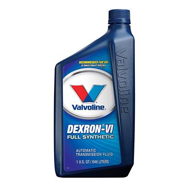 VALVOLINE 822405 Auto Trans Fluid; Dexron; Full Synthetic; 1 Quart; Pack of 6