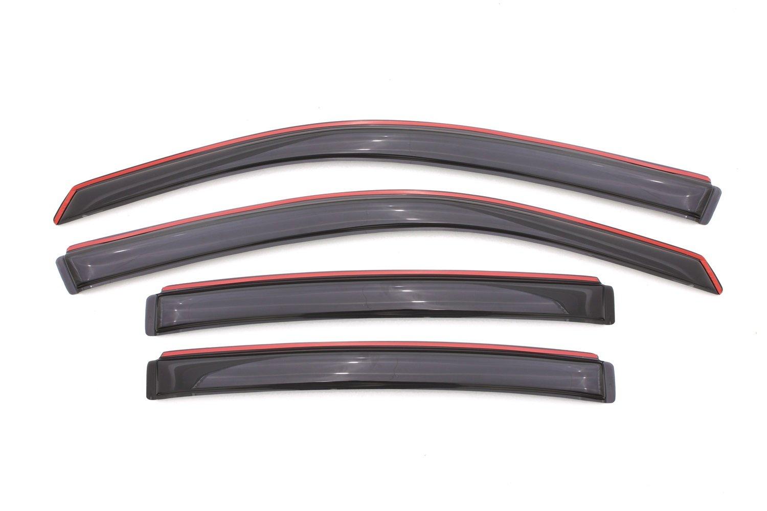 AVS 194065 In-Channel Ventvisor / Rain Guards | Fits 2008 - 2014 Dodge Avenger- Smoke, 4 pcs. - High quality product image showing AVS 194065 In-Channel Ventvisor / Rain Guards | Fits 2008 - 2014 Dodge Avenger- Smoke, 4 pcs. details and features