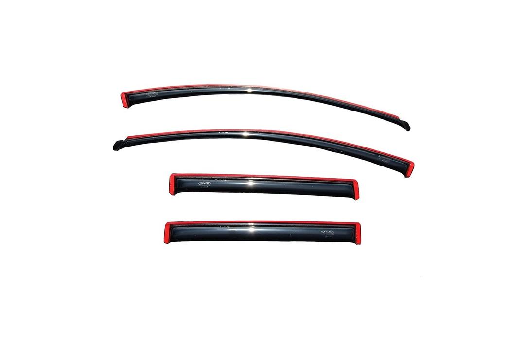 AVS 194141 Rainguard; Ventvisor; Aerodynamic Design; In-Channel; Smoke; Acrylic; Set of 4 - The Twister Group Tools product