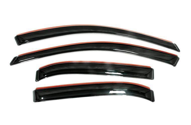 AVS 194346 Rainguard; Ventvisor; Aerodynamic Design; In-Channel; Smoke; Acrylic; Set of 4. Fits 2017-2024 Jeep Compass - High quality product image showing AVS 194346 Rainguard; Ventvisor; Aerodynamic Design; In-Channel; Smoke; Acrylic; Set of 4. Fits 2017-2024 Jeep Compass details and features