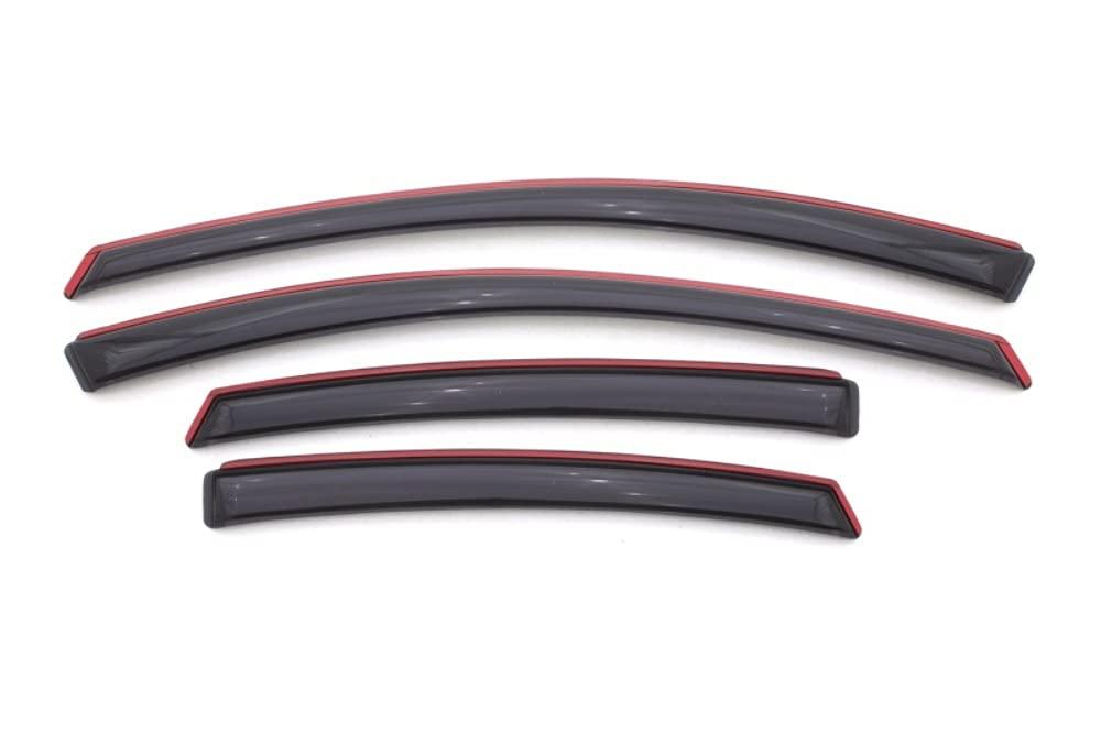 AVS 194529 In-Channel Ventvisor / Rain Guards | Fits 2013 - 2016 Dodge Dart- Smoke, 4 pcs. - High quality product image showing AVS 194529 In-Channel Ventvisor / Rain Guards | Fits 2013 - 2016 Dodge Dart- Smoke, 4 pcs. details and features