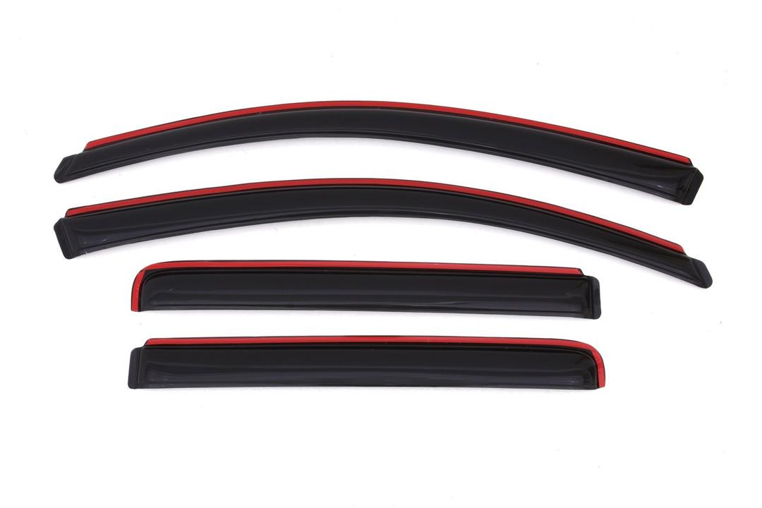 AVS 194858 In-Channel Ventvisor / Rain Guards | Fits 2004 - 2015 Nissan Titan Crew Cab- Smoke, 4 pcs. - The Twister Group Tools product