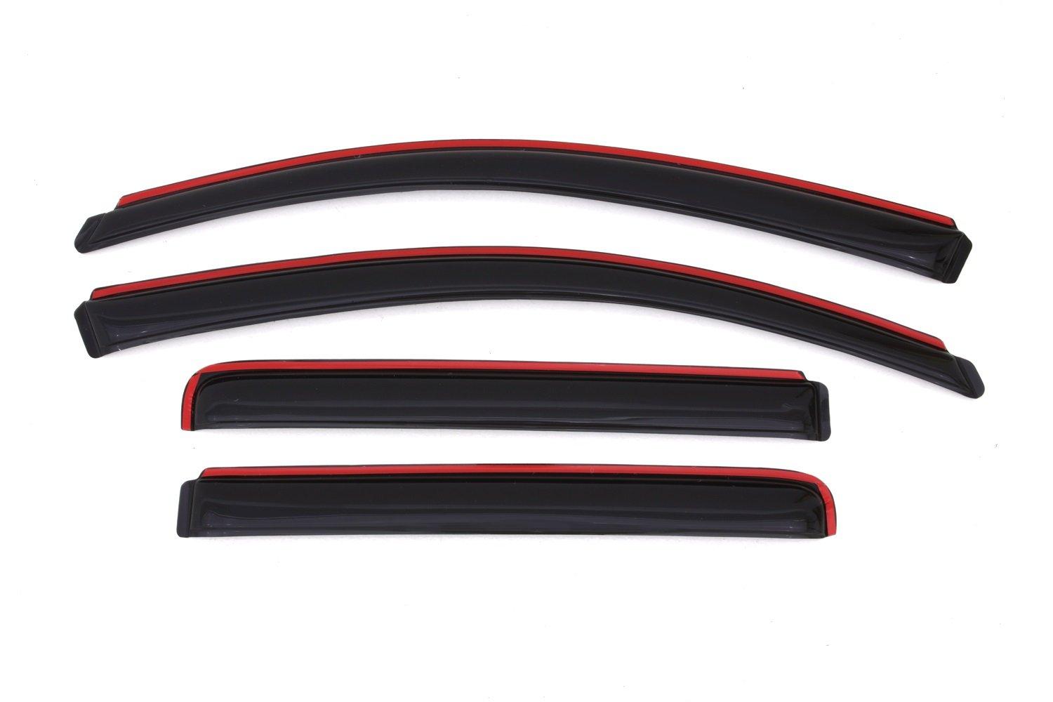 AVS 194858 In-Channel Ventvisor / Rain Guards | Fits 2004 - 2015 Nissan Titan Crew Cab- Smoke, 4 pcs. - High quality product image showing AVS 194858 In-Channel Ventvisor / Rain Guards | Fits 2004 - 2015 Nissan Titan Crew Cab- Smoke, 4 pcs. details and features