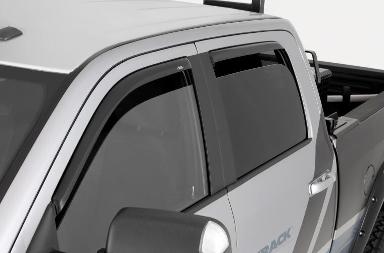 AVS 194888 In-Channel Ventvisor / Rain Guards | Fits 2022 - 2024 Toyota Tundra CrewMax- Smoke, 4 pcs. - High quality product image showing AVS 194888 In-Channel Ventvisor / Rain Guards | Fits 2022 - 2024 Toyota Tundra CrewMax- Smoke, 4 pcs. details and features