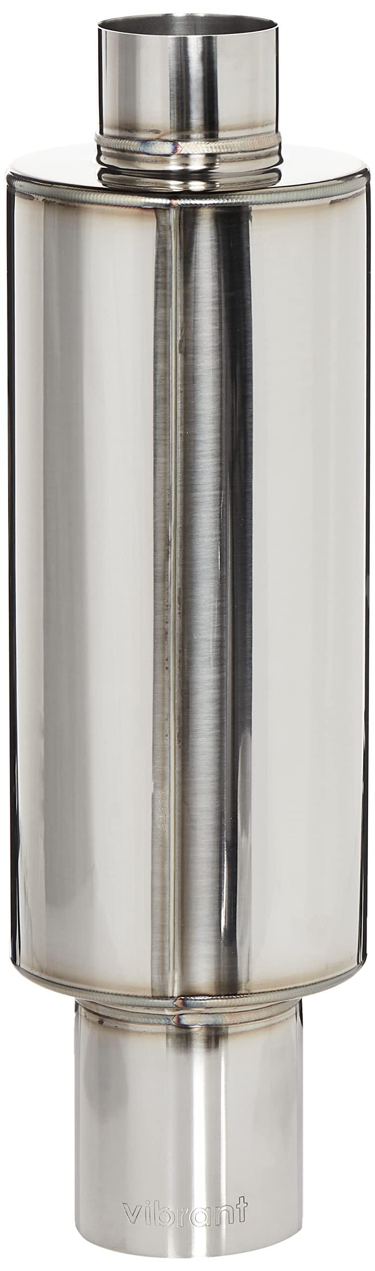 VIBRANT 1059 TPV Turbo Muffler, 3 inch - High quality product image showing VIBRANT 1059 TPV Turbo Muffler, 3 inch details and features