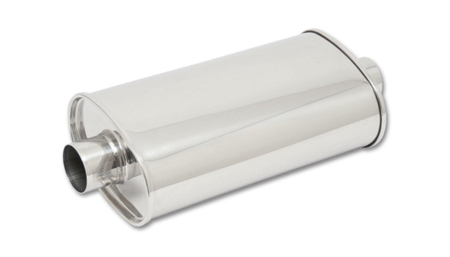 VIBRANT 1102 Oval Stainless Steel Muffler - High quality product image showing VIBRANT 1102 Oval Stainless Steel Muffler details and features