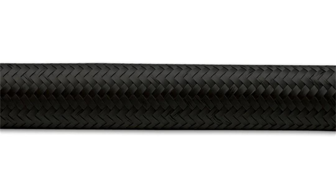 VIBRANT 11996 50ft Roll of Black Nylon Braided Flex Hose -6AN - The Twister Group Tools product