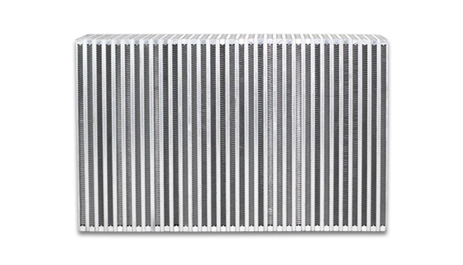 VIBRANT 12853 Power Intercooler, Air-to-Air, Core Only, Vertical Flow, 22.00 in. Wide x 14.00 in. High x 4.50 in. Thick, Bar and Plate Construction, Universal Fit, Aluminum, each - High quality product image showing VIBRANT 12853 Power Intercooler, Air-to-Air, Core Only, Vertical Flow, 22.00 in. Wide x 14.00 in. High x 4.50 in. Thick, Bar and Plate Construction, Universal Fit, Aluminum, each details and features
