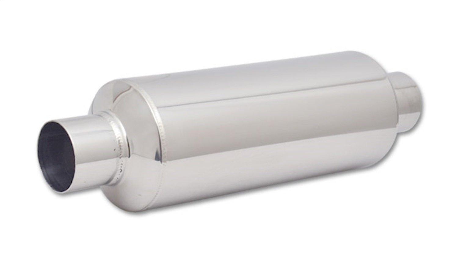 VIBRANT 17930 2.5 INCH Inlet/Outlet 18 INCH Long Stainless Steel Resonator - High quality product image showing VIBRANT 17930 2.5 INCH Inlet/Outlet 18 INCH Long Stainless Steel Resonator details and features
