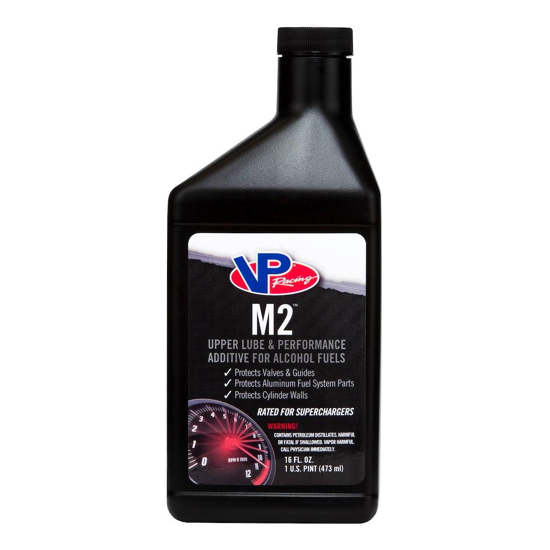VP FUEL 2016 M2 UPPER LUBE SINGLE 16OZ, Ethanol Fuel Treatment; For E85/ Methanol/ Nitromethane Fuels; Treats Up to 55 Gallons; 16 Ounce Bottle; Single - The Twister Group Tools product