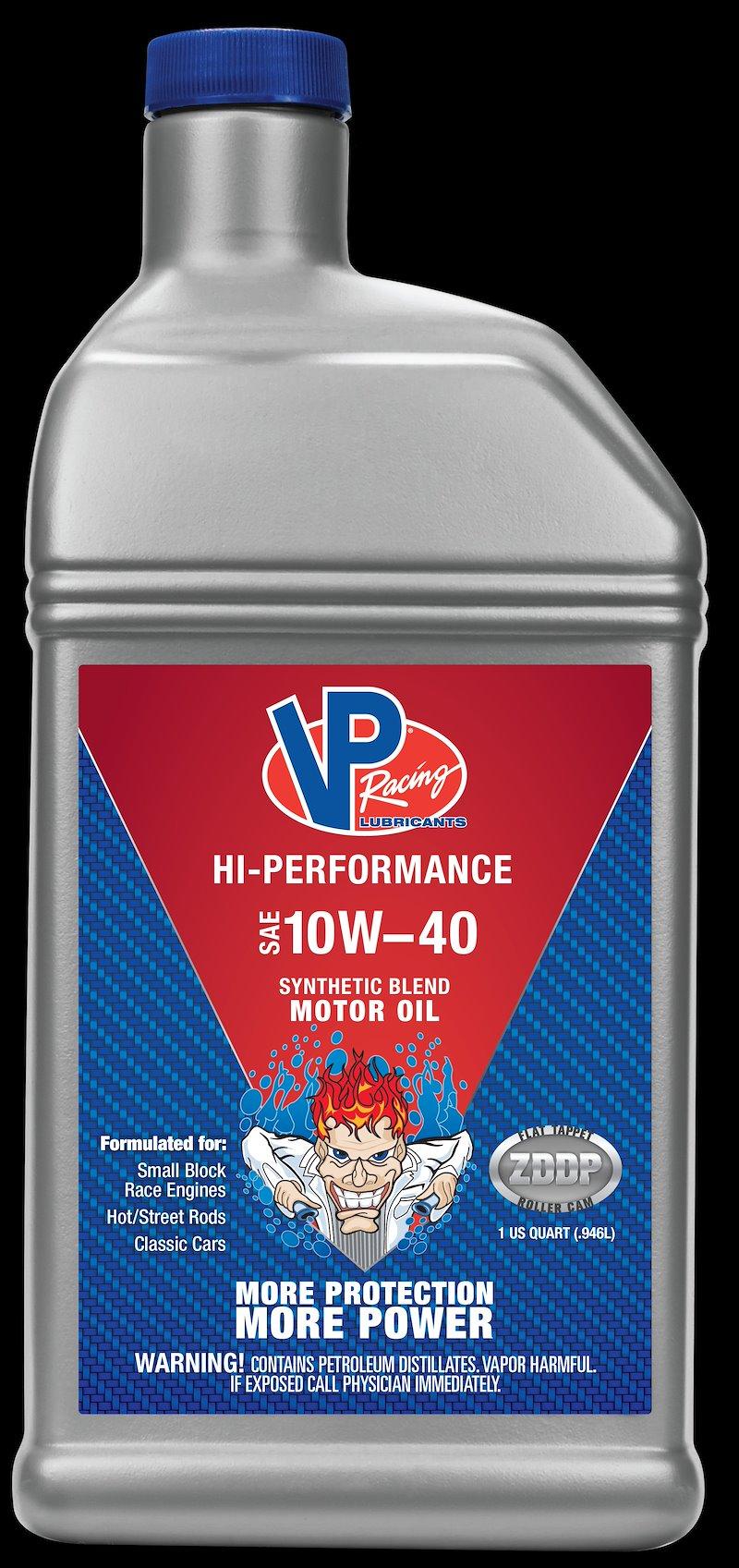 VP FUEL 2965 Oil; Hi-Performance; SAE 10W40; Synthetic Blend; 1 Quart Bottle; Single - High quality product image showing VP FUEL 2965 Oil; Hi-Performance; SAE 10W40; Synthetic Blend; 1 Quart Bottle; Single details and features