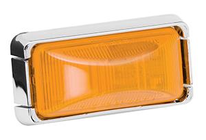 WESBAR 203294 Waterproof Sealed Clearance Side Marker Light with Chrome Base - High quality product image showing WESBAR 203294 Waterproof Sealed Clearance Side Marker Light with Chrome Base details and features