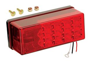 WESBAR 407535 Left Hand Low Profile LED Waterproof 8-Function Tail Light