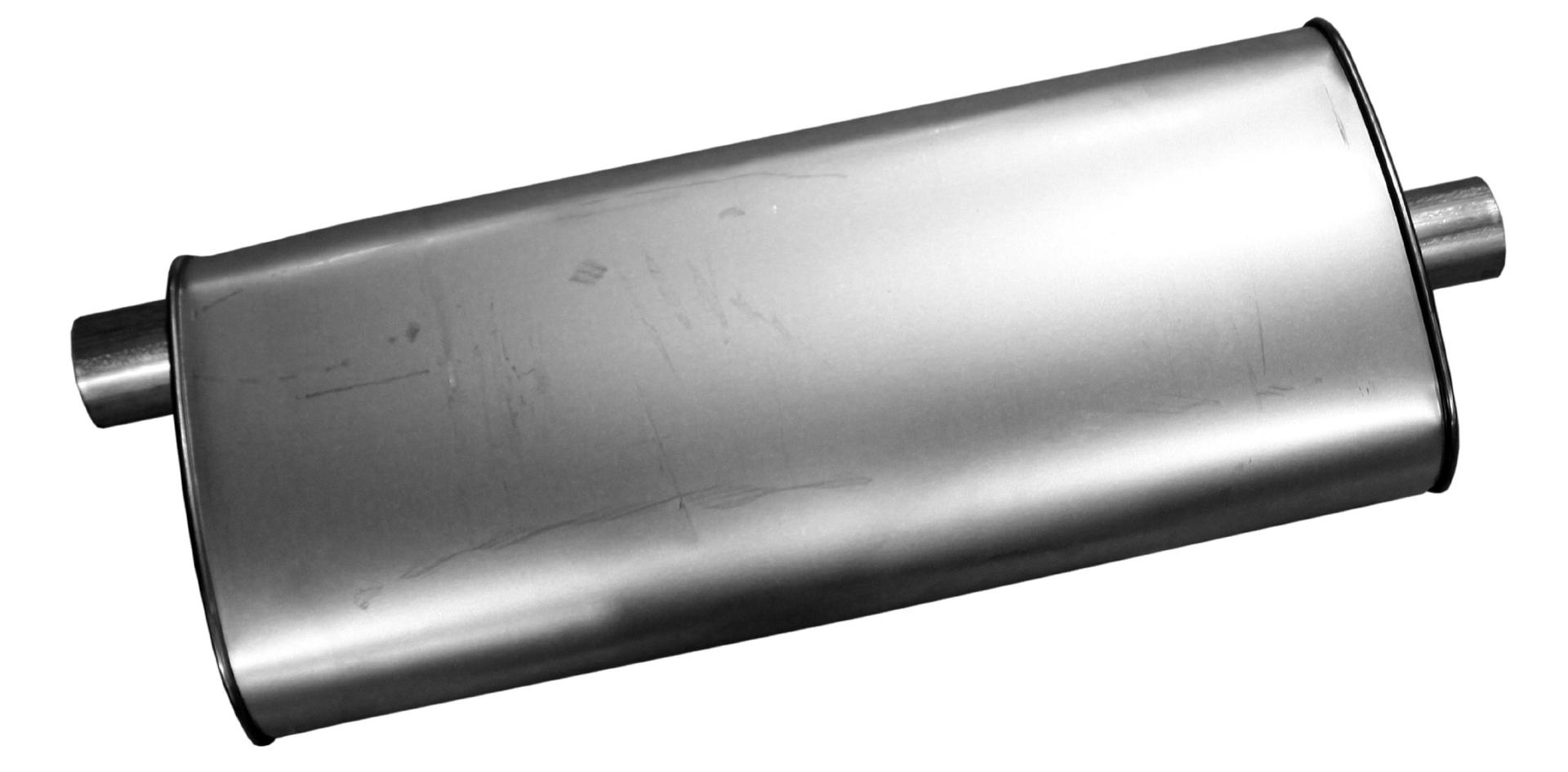 WALKER 21544 Quiet-Flow SS Direct Fit Exhaust Muffler 2.5 INCH Inlet (ID) 2.25 INCH Outlet (ID) for Jeep Grand Cherokee - High quality product image showing WALKER 21544 Quiet-Flow SS Direct Fit Exhaust Muffler 2.5 INCH Inlet (ID) 2.25 INCH Outlet (ID) for Jeep Grand Cherokee details and features