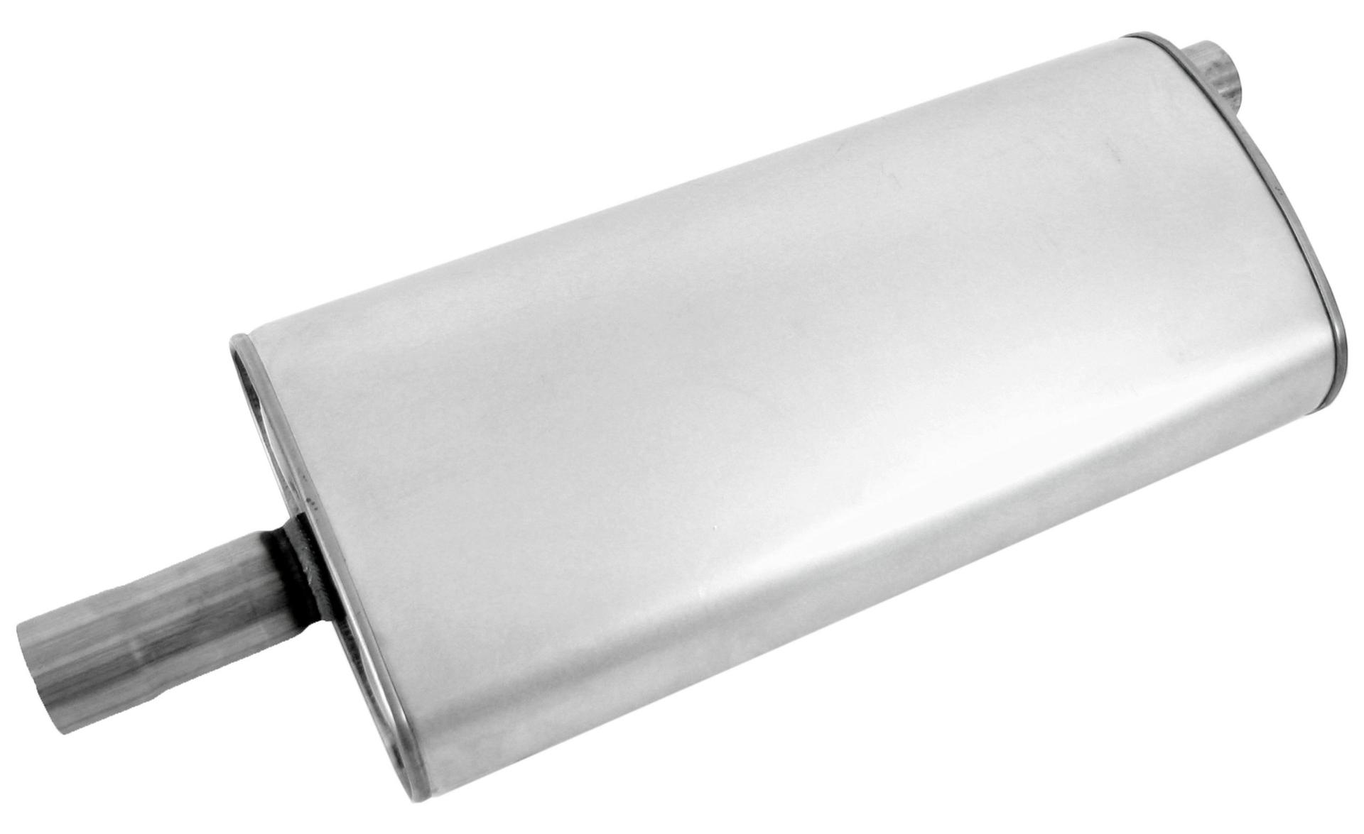 WALKER 21607 Quiet-Flow SS Direct Fit Exhaust Muffler 2.5 INCH Inlet (ID) 2.25 INCH Outlet (ID) for Jeep Liberty - High quality product image showing WALKER 21607 Quiet-Flow SS Direct Fit Exhaust Muffler 2.5 INCH Inlet (ID) 2.25 INCH Outlet (ID) for Jeep Liberty details and features