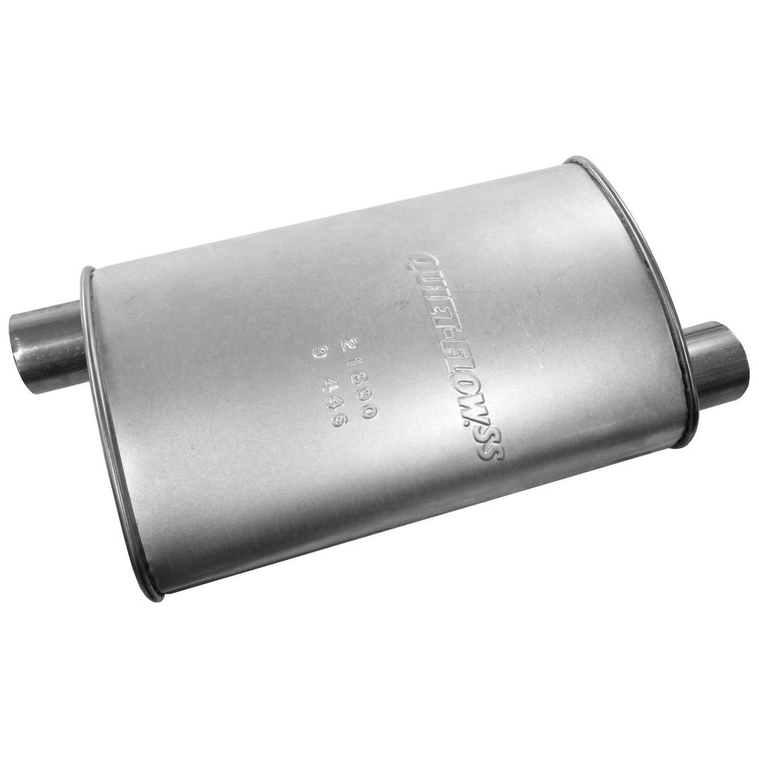 WALKER 21690 Quiet-Flow SS Direct Fit Exhaust Muffler 2.25 INCH Inlet (OD) 2.25 INCH Outlet (ID) for Ram 1500 - The Twister Group Tools product