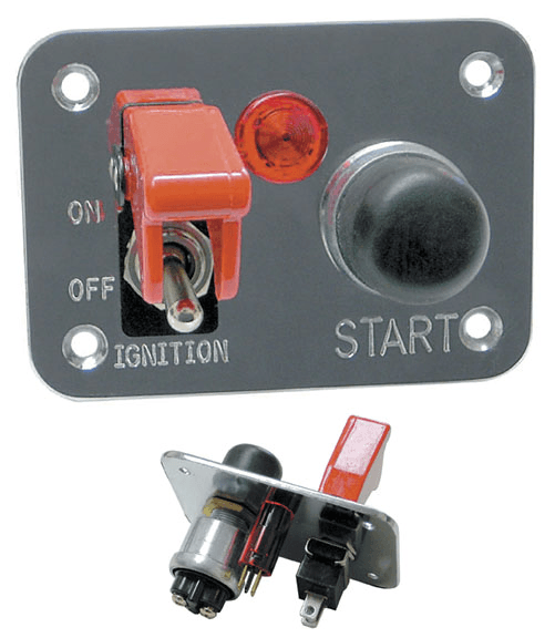 WIRTHCO 20280 Battery Doctor, Start/Ignition Panel, 2 Switch/1 LED,Aluminum On/Off Toggle, Starter and Light Switch - The Twister Group Tools product