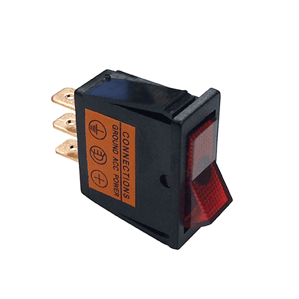 WIRTHCO 20532 On/Off Illuminated Red Rocker Switch Fits 12 X 30Mm Slot 20A - The Twister Group Tools product