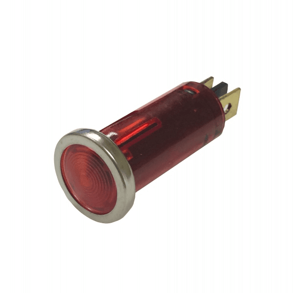 WIRTHCO 20543 Battery Doctor 12 Volt Red Indicator Light with Chrome Bezel (1/2 Inch Round) - High quality product image showing WIRTHCO 20543 Battery Doctor 12 Volt Red Indicator Light with Chrome Bezel (1/2 Inch Round) details and features