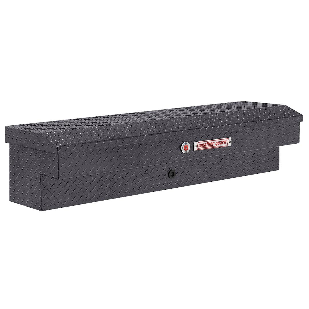 WEATHER GUARD 174-6-04 LO-SIDE BOX, Lo-Side; Single Lid; Powder Coated; Gunmetal Gray; Aluminum; 56 Inch Length x 17 Inch Width x 13 Inch Height; 4 Cubic Feet Capacity - High quality product image showing WEATHER GUARD 174-6-04 LO-SIDE BOX, Lo-Side; Single Lid; Powder Coated; Gunmetal Gray; Aluminum; 56 Inch Length x 17 Inch Width x 13 Inch Height; 4 Cubic Feet Capacity details and features