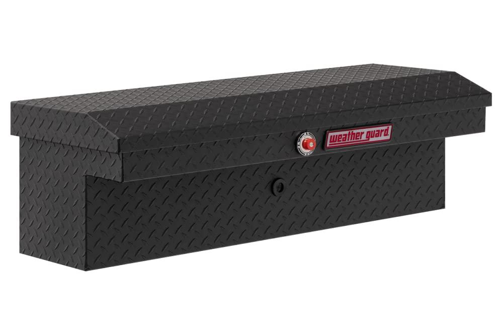 WEATHER GUARD 180-52-03 Model 41in Low Profile Lo-Side Box, Aluminum, Textured Matte Black, 3.8 cu ft - The Twister Group Tools product