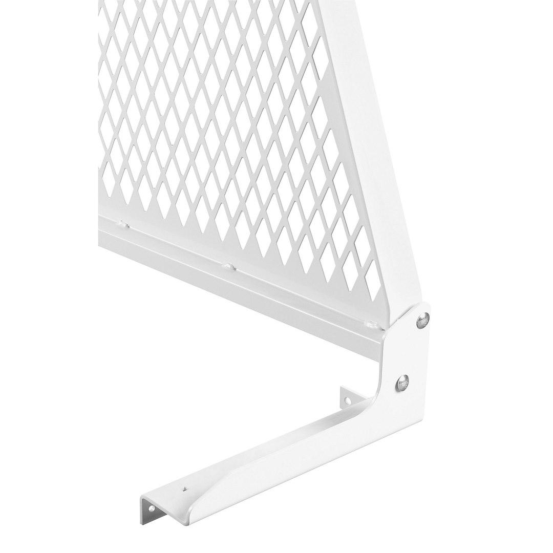 WEATHER GUARD 1912-3-02 CAB PRTCTR MTN 61.5-62.0FT WHT, For Use with Protect-A-Rail Headache Rack; White; Steel - The Twister Group Tools product