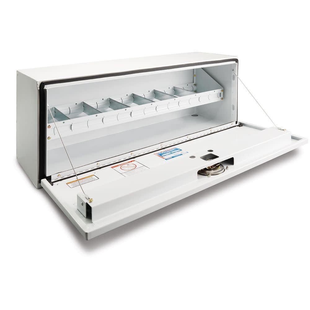 WEATHER GUARD 200-3 Tool Tray, 41-1/2 in. L, Steel, White - The Twister Group Tools product