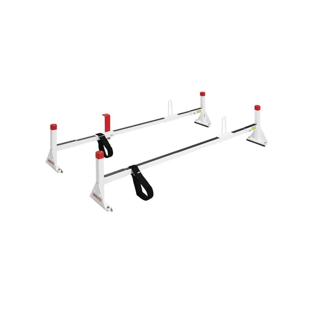 WEATHER GUARD 205-3 Ladder Rack; Gutter Mount; Multi-Fit; 16 Inch Height; Set Of 2; Powder Coated; White; Steel - The Twister Group Tools product